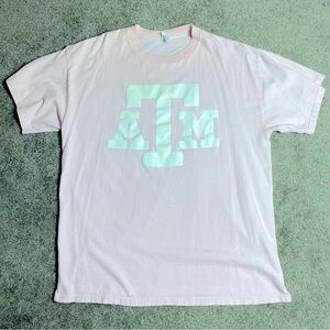 Texas A&M university baby pink college tshirt short sleeve collegiate tailgate